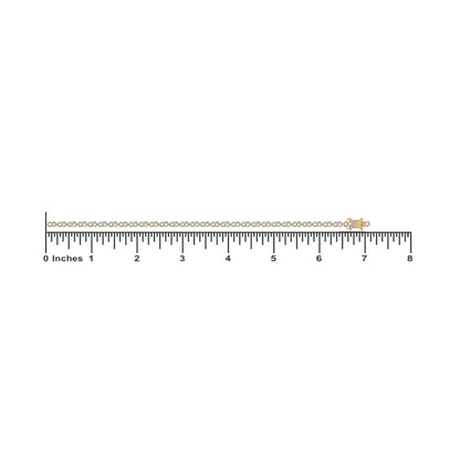 10K Yellow Gold Round Diamond Infinity Designer 7 Inch Bracelet 1-1/2 Ctw